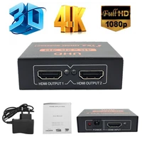 ultra hd 4k splitter 1x4 port 3d uhd 1080p 4k2k video hdmi compatible switch switcher 1 input 4 output hub repeater amplifier