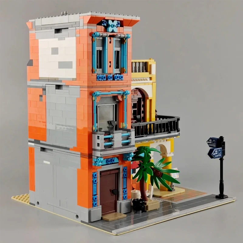 

In Stock LR 10002 Creator Cafe Havana Shining Street Street View Building Block 3158pcs Bricks Moc Toys Gift