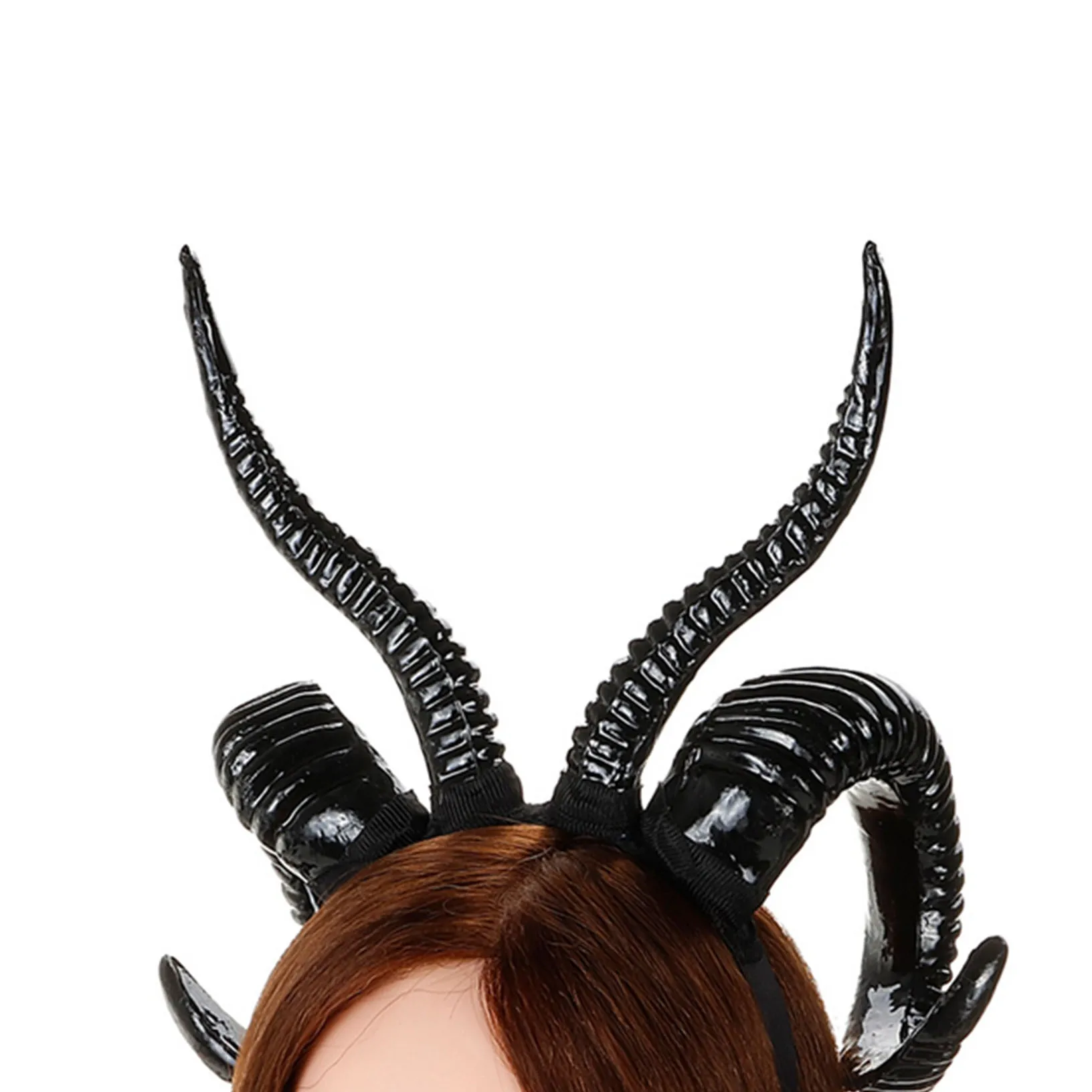 Головной убор на Хэллоуин овчина рог дьявола ухо обруч для волос повязка голову