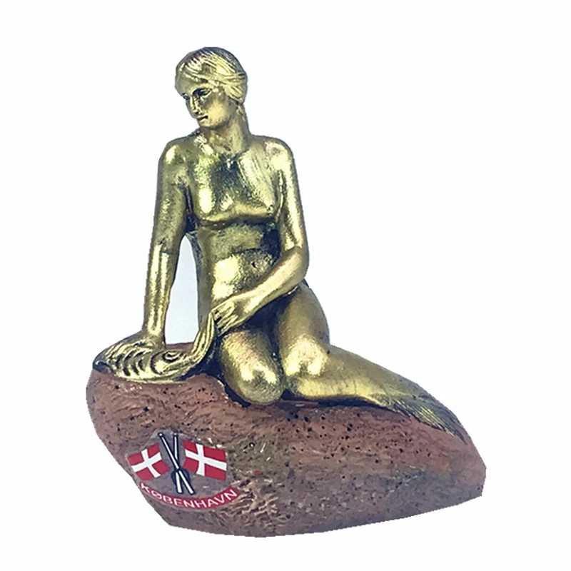 Статуэтка Русалка ручной работы в Копенгагене Дания креативные изделия из смолы