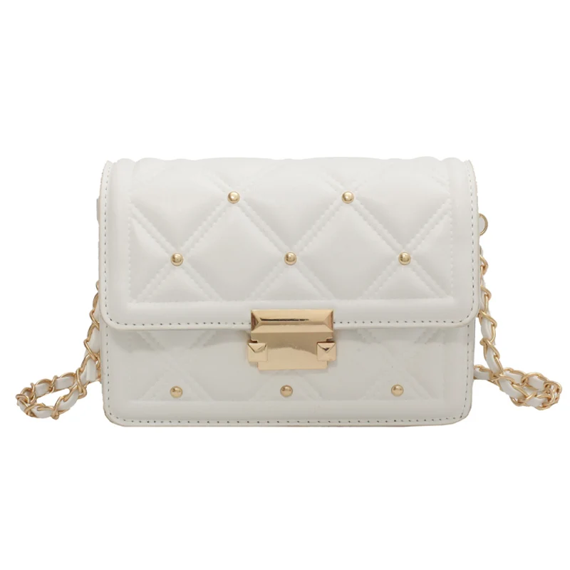 

Niche Design Popular Bag Women All-match 2021 New Fashion Chain Messenger Bag Hot Sale Square Bag Shoulder Bag Width: 14cm