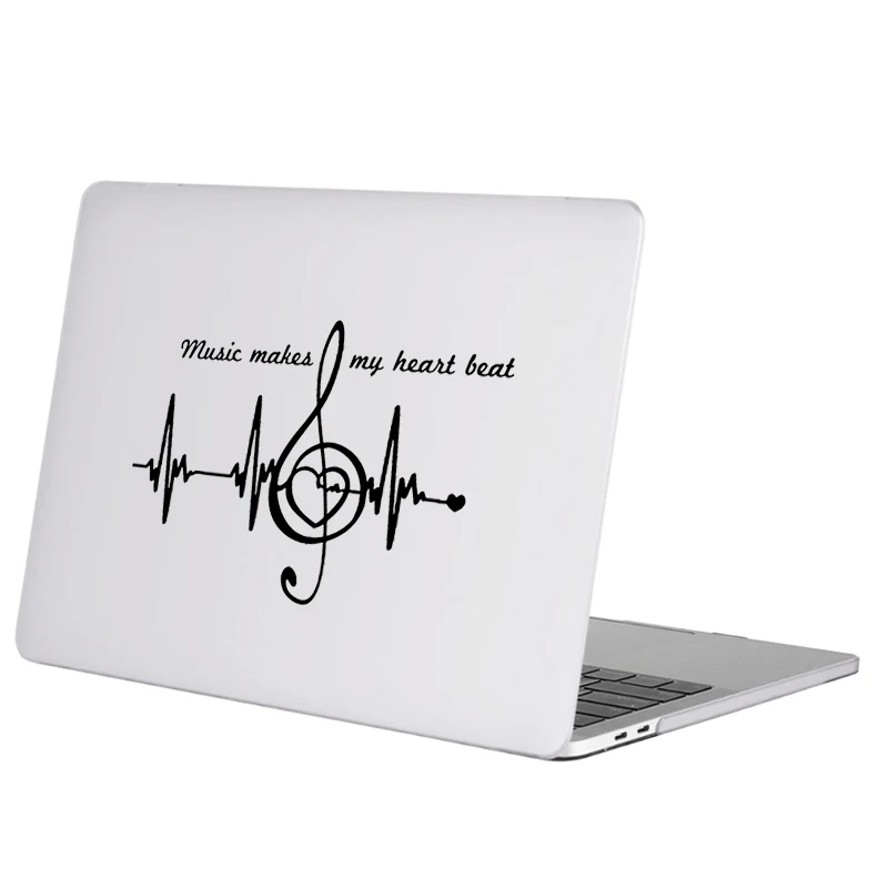 Музыка которая проигрывает мелодии из фильмов Heart Beat ноутбук Стикеры для Macbook Pro 16