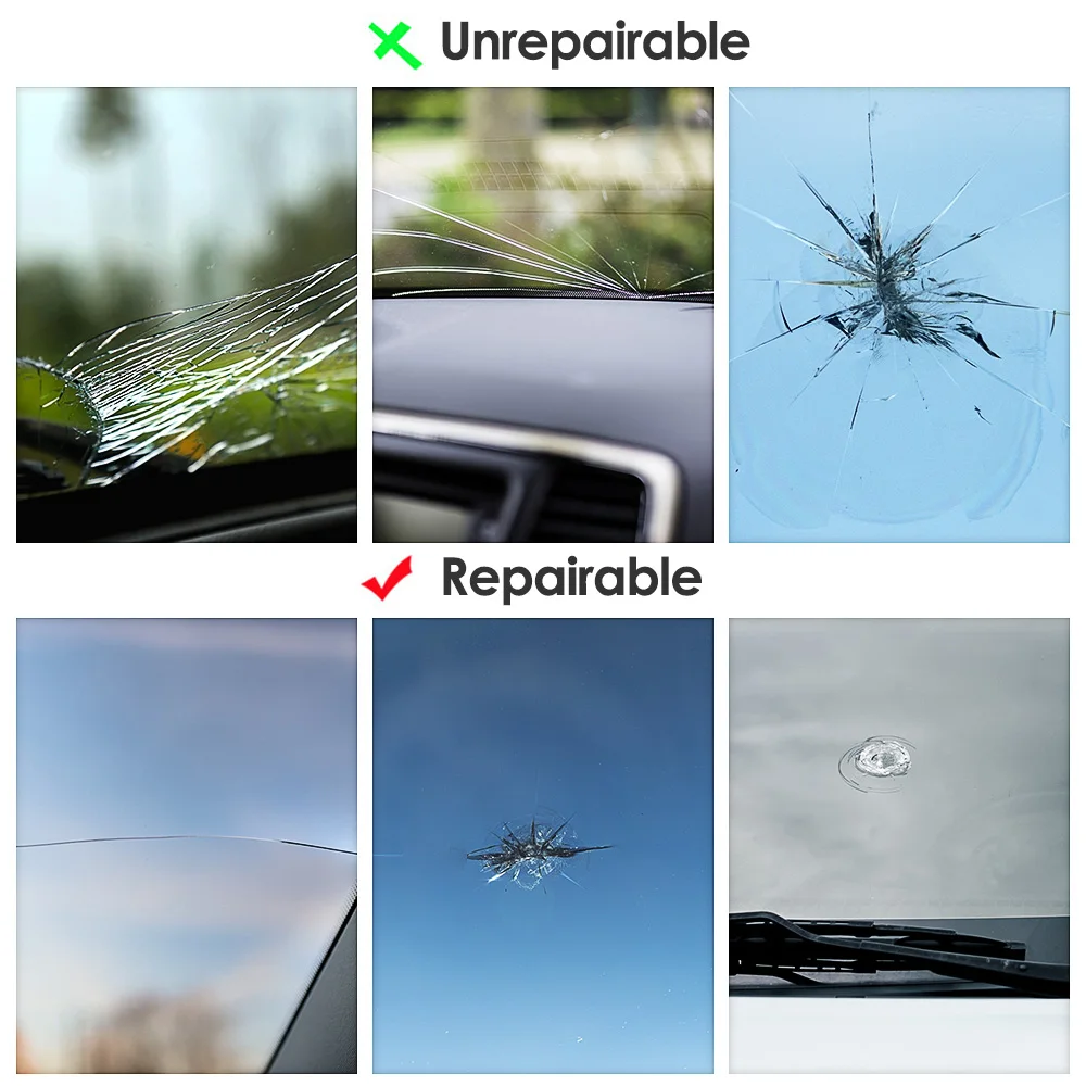 Набор для ремонта стекла жидкость удаления царапин и трещин на лобовом стекле |