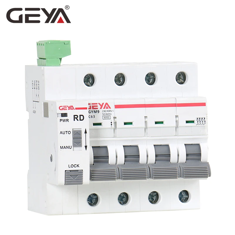 GEYA Din Rail GYM9 4P MCB с Autoreclose устройство автоматического возврата в исходное положение