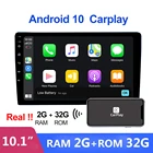 Android 9,1 2 Din автомобильный радиоприемник, мультимедийный видеоплеер Apple CarPlay, экран 10,1 дюйма, стерео, DSP, RDS, автомобильный AHD 2 ГБ + 32 ГБ