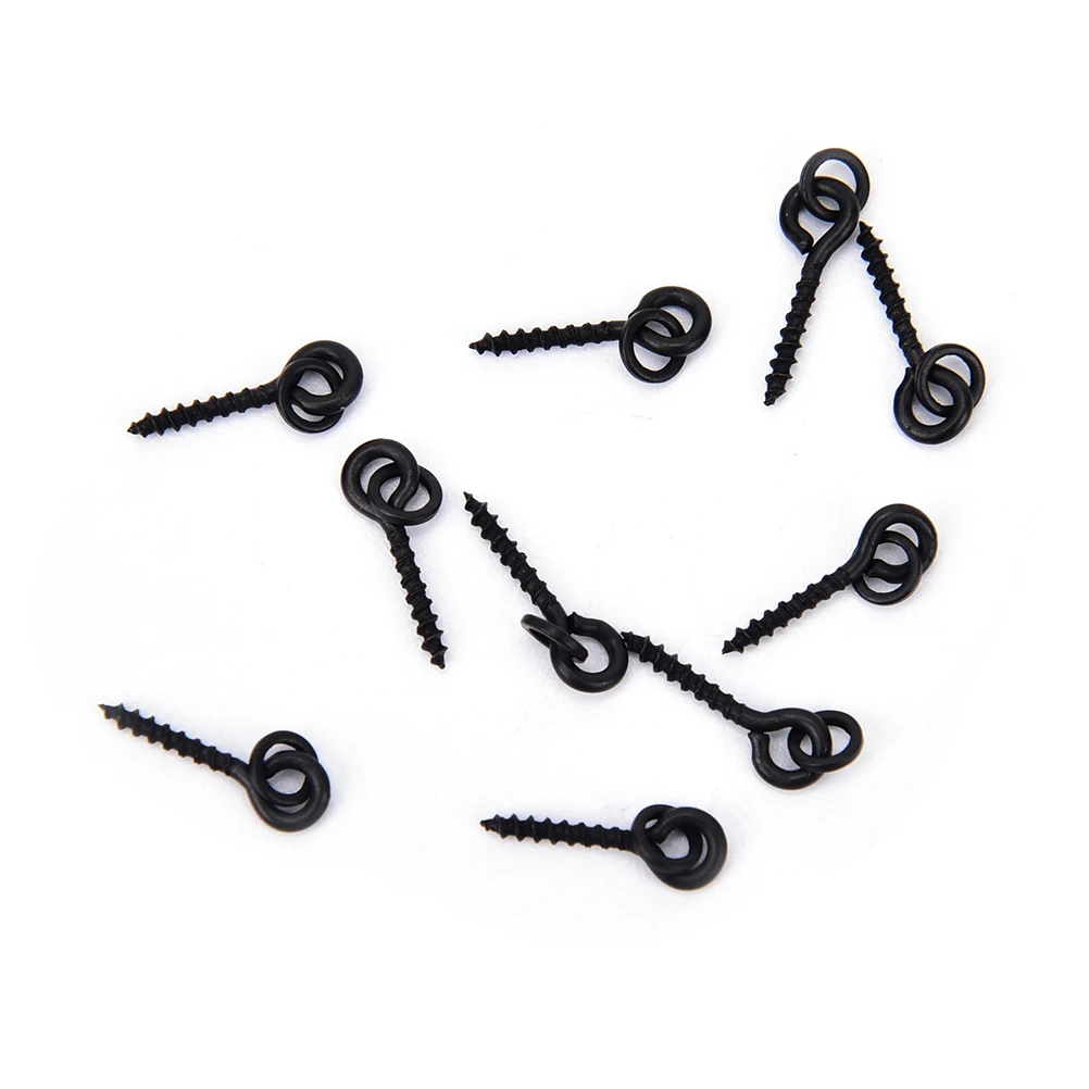 

10Pcs 1.3cm 8g Carp Fishing Bait Screw Steel Fishing Pop Up Peg Hook Bait Stopper Bait Screw With Link Loop Terminal