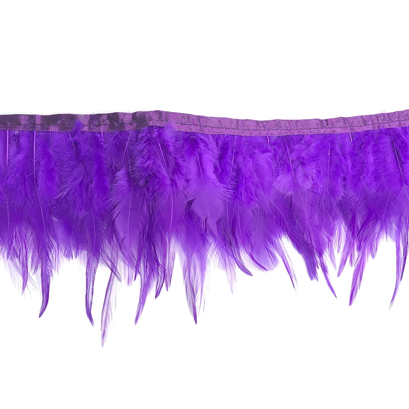 

Plume 2 Meter 10-15CM Chicken Cock Feathers Trim Cloth Sideband Rooster Tail Feather Trims Clothing Wedding Decoration