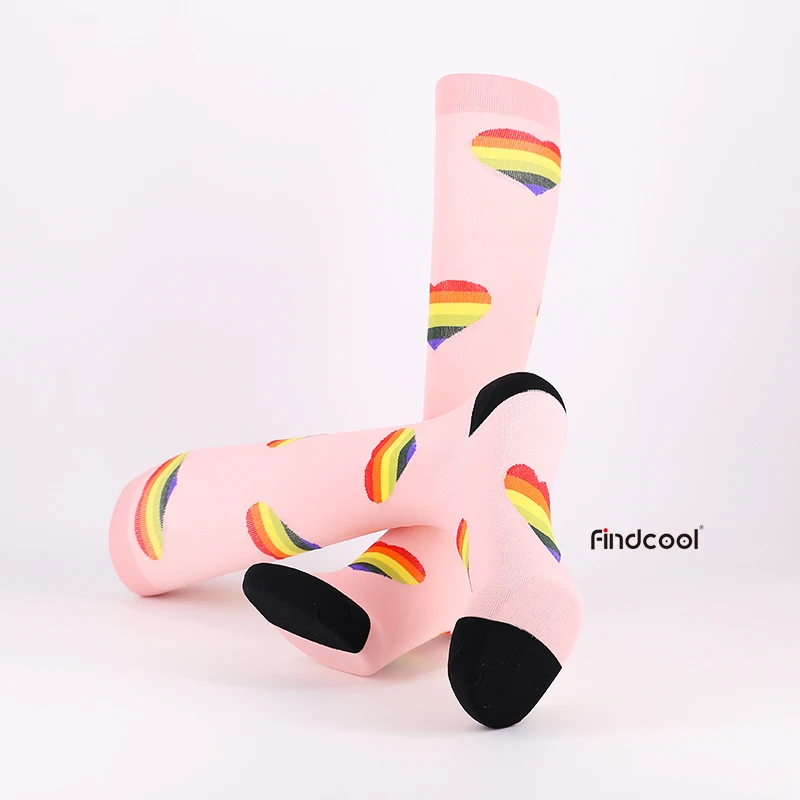 

Findcool Compression Bike Socks Women Professional Long Socks for Cycling Sports