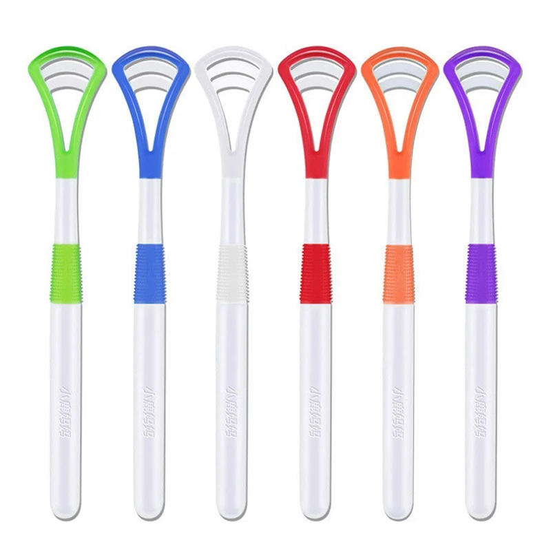 

Hot 1PC Tongue Brush Cleaner Scraper Cleaning Care Oral Hygiene Healthy