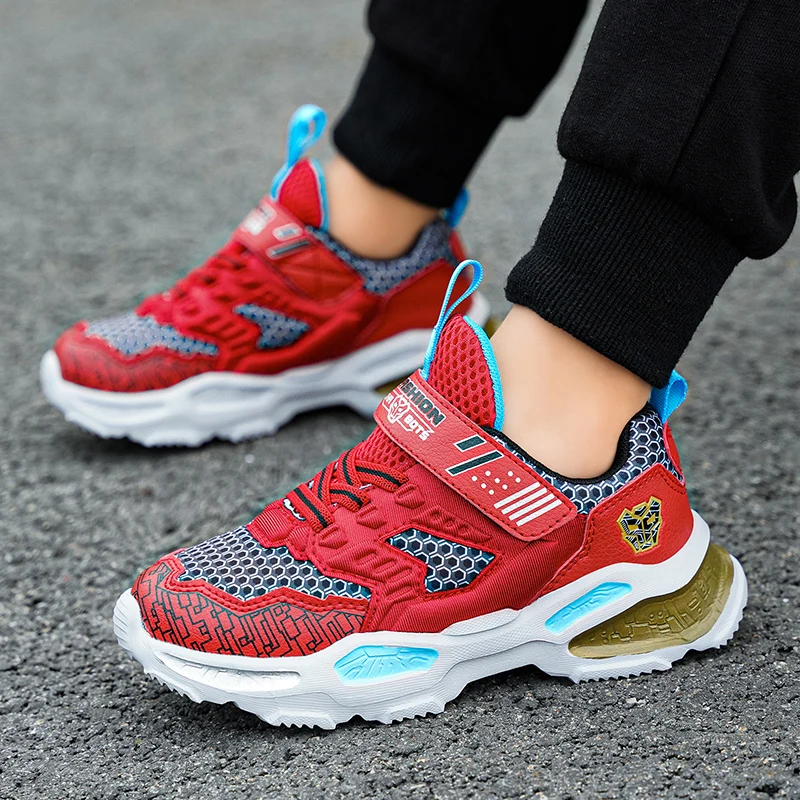 

Кроссовки для мальчиков, новинка, Лидер продаж, детская обувь, спортивные кроссовки для отдыха, повседневная детская прогулочная обувь, чер...