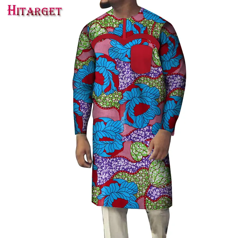 

new Mens Shirt New African Mens Clothing Long Sleeve Dashiki for Men Slim Fit Brand Clothing 6XL African Print Shirts WYN988