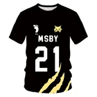 2021 Haikyuu Msby Black Jackal 3D летняя футболка с круглым воротником, модная с коротким рукавом, с героями мультфильмов, Повседневная анимация, для женщинмужчиндетей