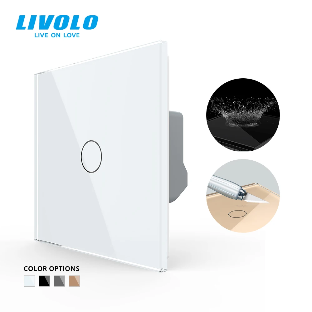 LIVOLO/Стандартный настенный выключатель сенсорный Сенсор Управление для