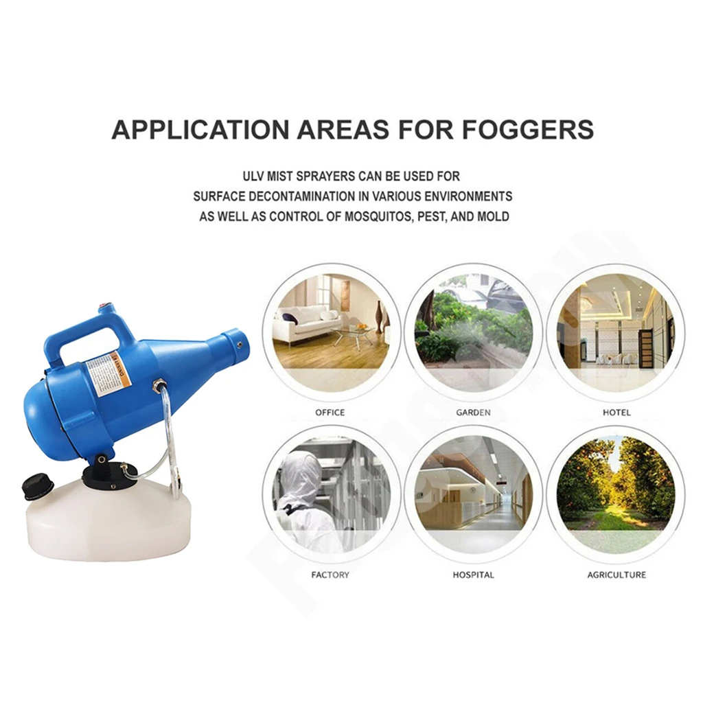 

220V 1200W ULV Fogger Fogging Machine 5L Capacity / 6 meters Cable / EU Plug