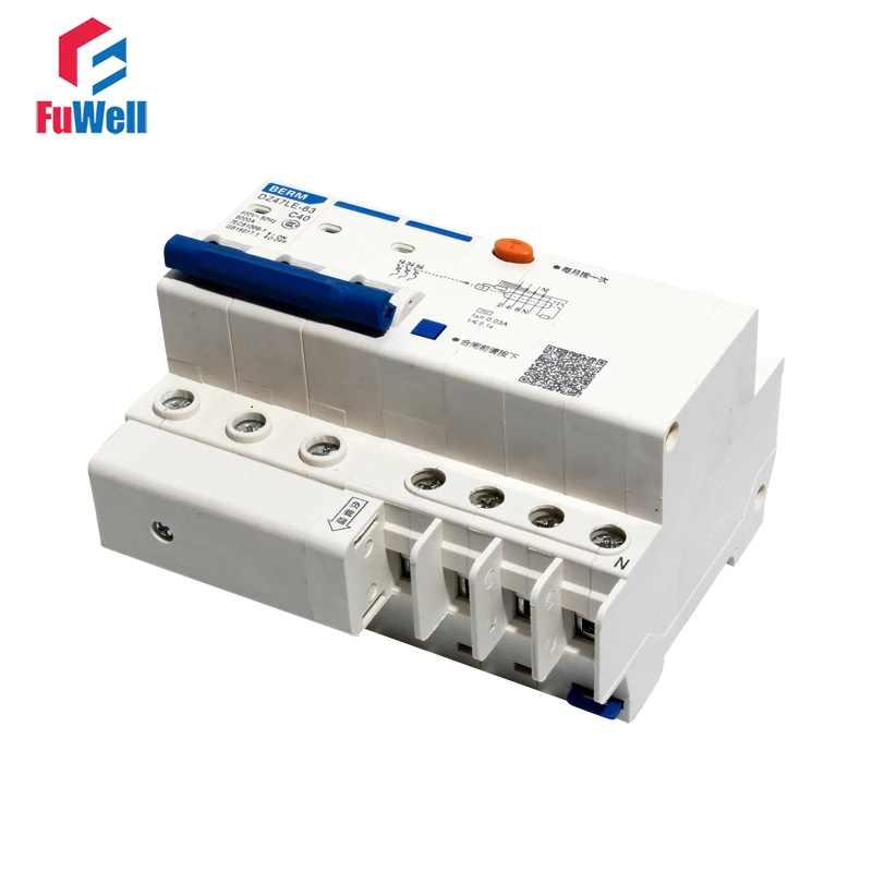DZ47LE-63 3P+N Leakage-proof Circuit Breaker RCBO Overcurrent Protection 40/50/63A Residual Current Operated | Обустройство дома