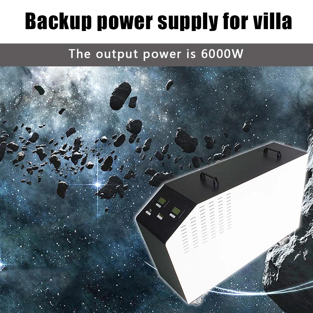 6000 ватт портативный генератор перезаряжаемый литиевый аккумулятор блок питания