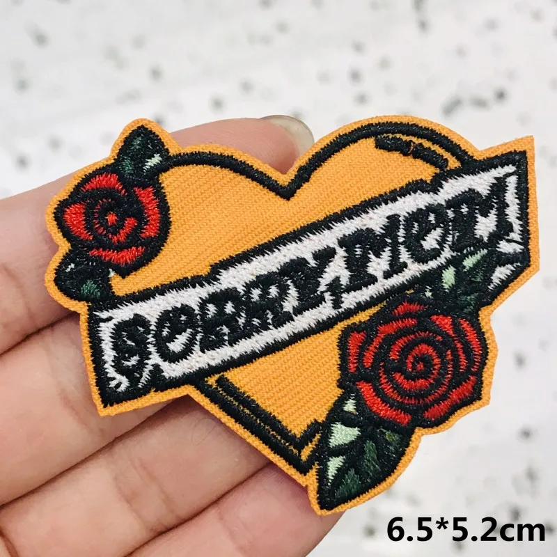 1 шт. цветы в форме сердца для женщин вышивка патчи футболки с помощью утюга