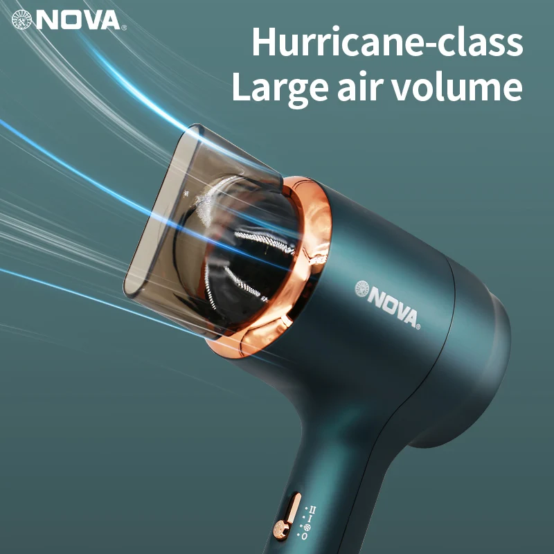 

1600W Professional Hair Dryer 220V Electric Dryer Hair Hammer Hairdryer Blow Negative Ion Blue Light Mini Blower Dry Strong Wind