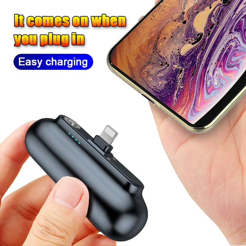 GARAS 2600 мА портативное мини зарядное устройство Внешнее для 3 in1for TypeC/Micro USB|Внешние