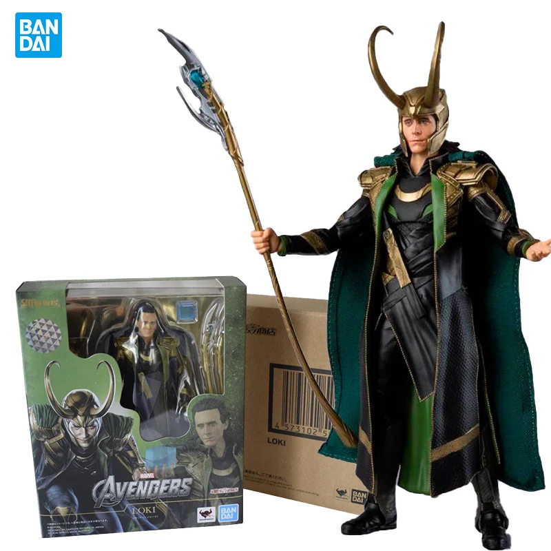 100% Оригинальные фигурки Bandai Shf Мстители Loki Marvel коллекция Аниме Фигурки Игрушки