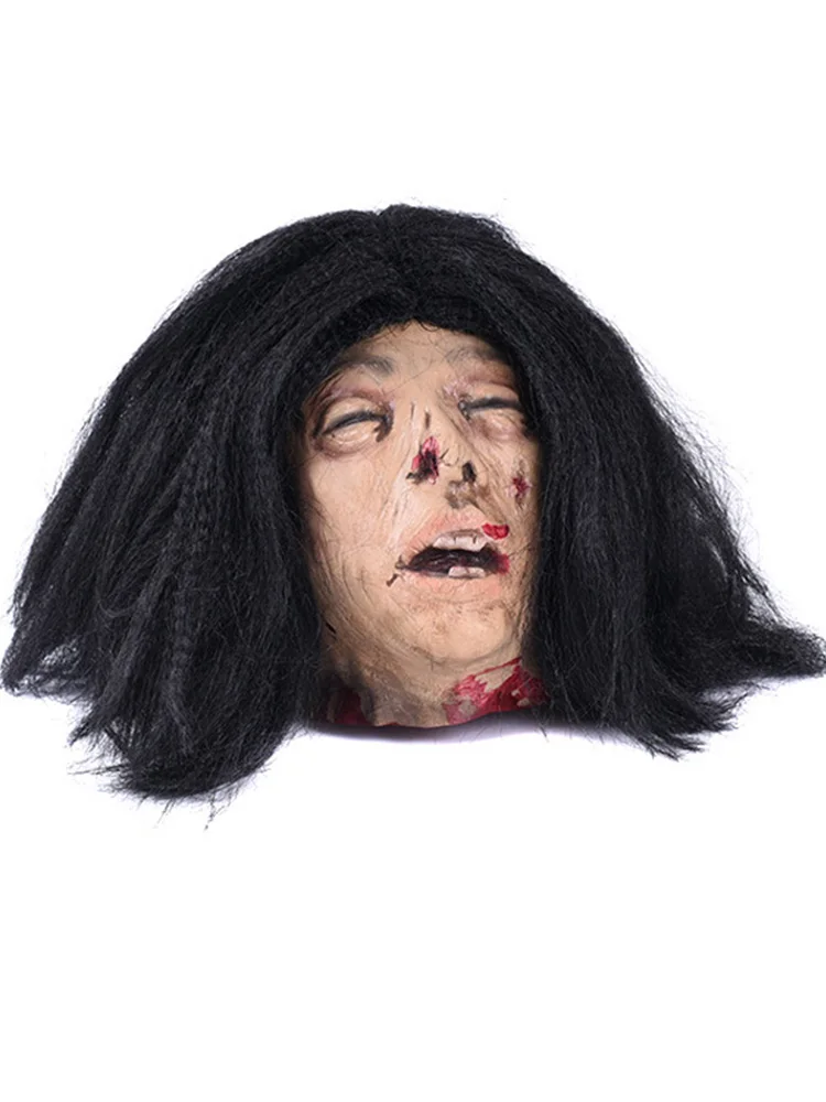 

Halloween Horror Ornaments Zombie Broken Head Hanging Ghost Grim Zombie Head Horror Party Decoration Haunted House Decoration