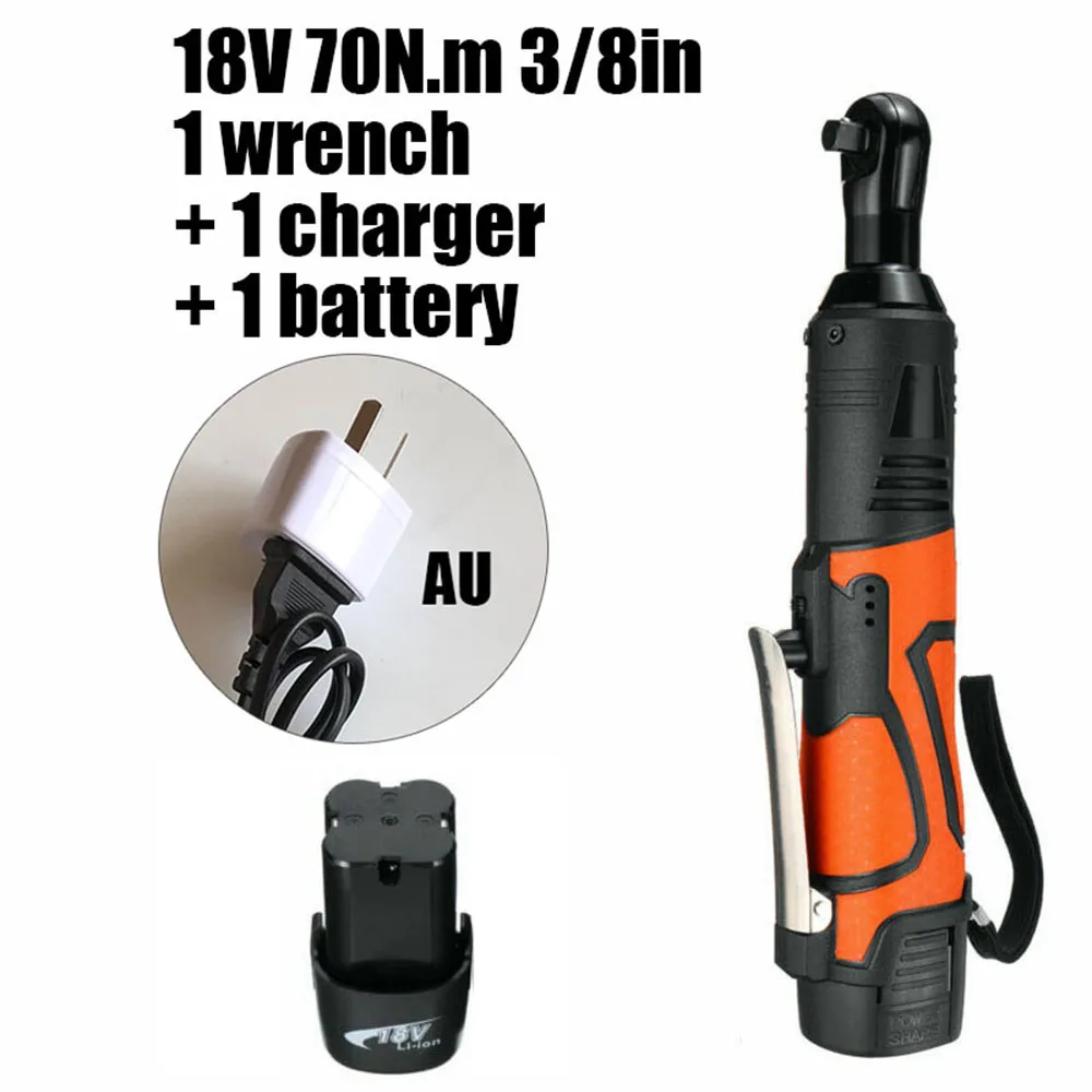 Аккумуляторный Электрический ударный гайковерт с трещоткой 18 в 70н. М 3/8 дюйма