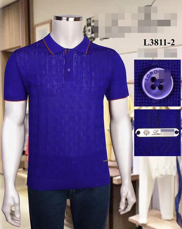 

polo shirt Billionaire silk men 2021 New fashion Snake skin short sleeve thin Button pattern Breathable big size M-4XL quality