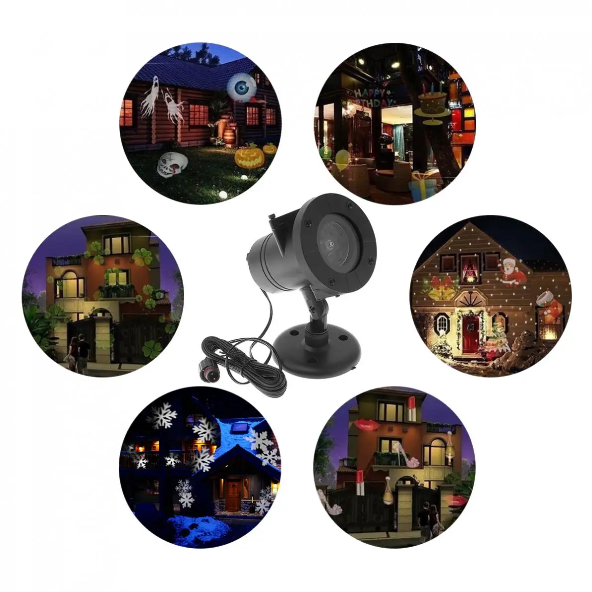 Сценический светильник s Водонепроницаемый напольный 12 горка Рождественский