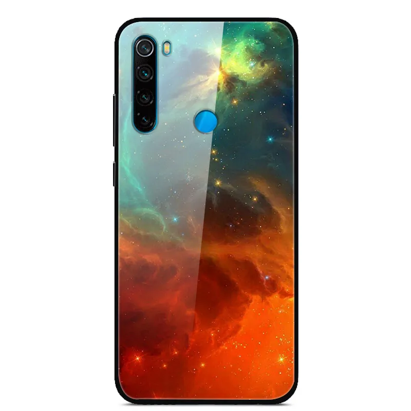 Для Xiaomi Redmi Note 8 чехол из закаленного стекла с печатным жестким чехлом для Xiaomi Redmi Note 8 Note8 чехол для Redmi Note 8 Pro Бампер