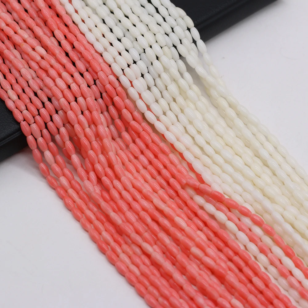 

4x9mm Natural Coral Beaded Water Drop Shape Straight Hole Coral Loose Beads for Making DIY Jewerly Necklace Bracelet Accessories