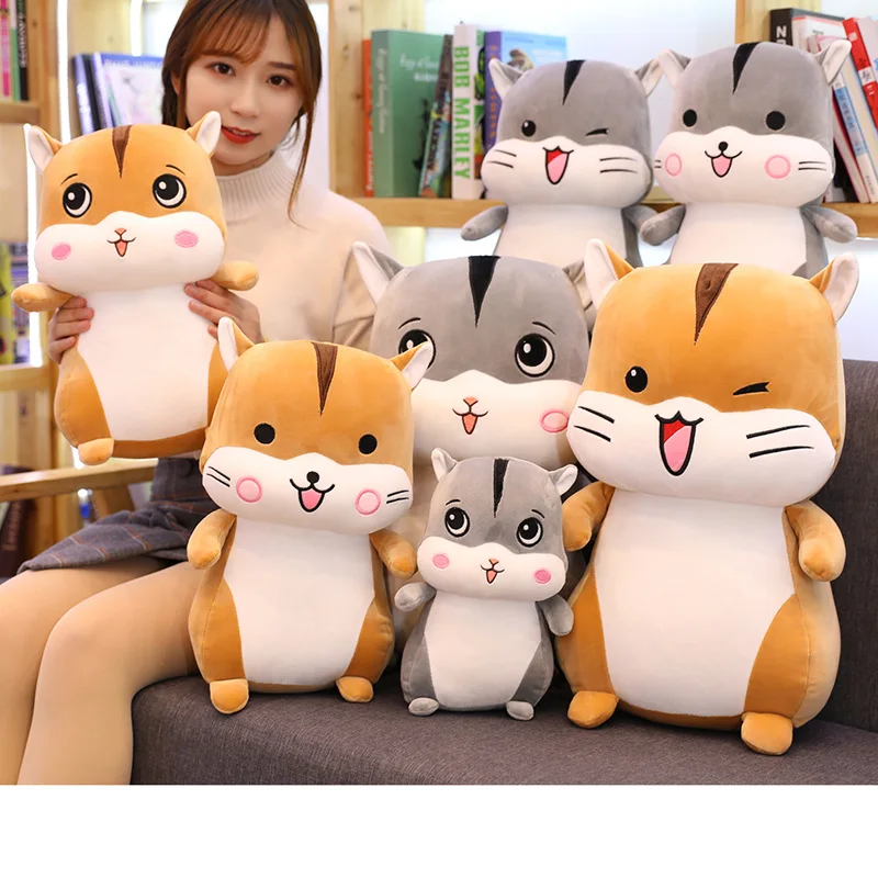 

Hot New Little Lovely Hamster Mouse Plush Dolls Stuffed Cartoon Animal Rat Warmly Hand Pillow Kids Toys For Girls Birthday Gift
