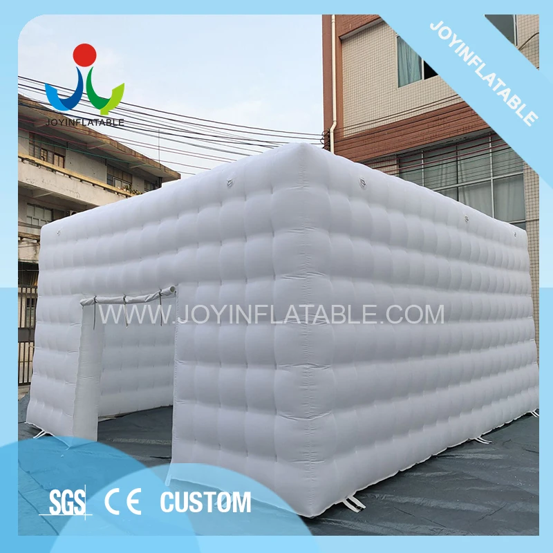 للبيع خيمة مخصصة بشكل مكعب مع إضاءة LED, قابلة للنفخ مع جهاز تحكم عن بعد