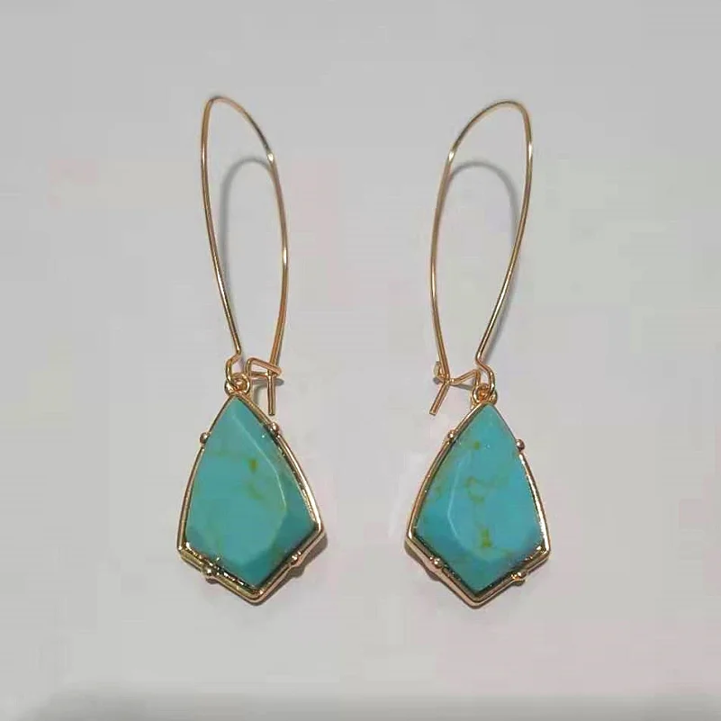 Серьги женские из натурального камня 2 цвета|Серьги-подвески| |