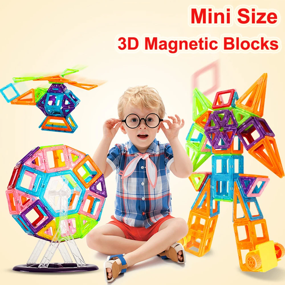 

110pcs Magnetic Building Blocks Model & Building Construction Toys Magnetic Designer Educational Toys for Children Gifts