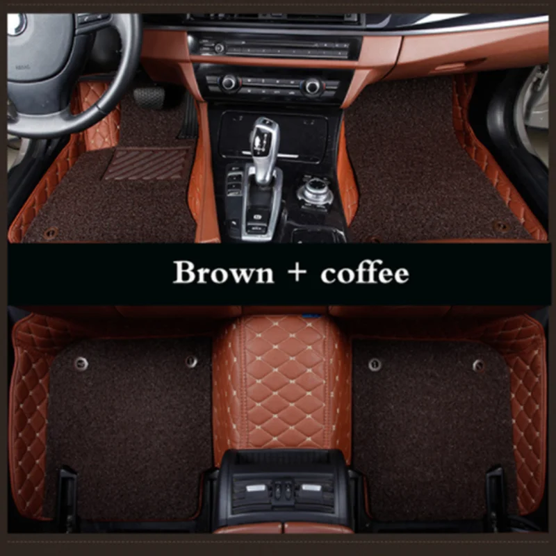 

WLMWL Custom leather car mat for Land Rover All Models Rover Range Evoque Sport Freelander auto accessories Car-Styling