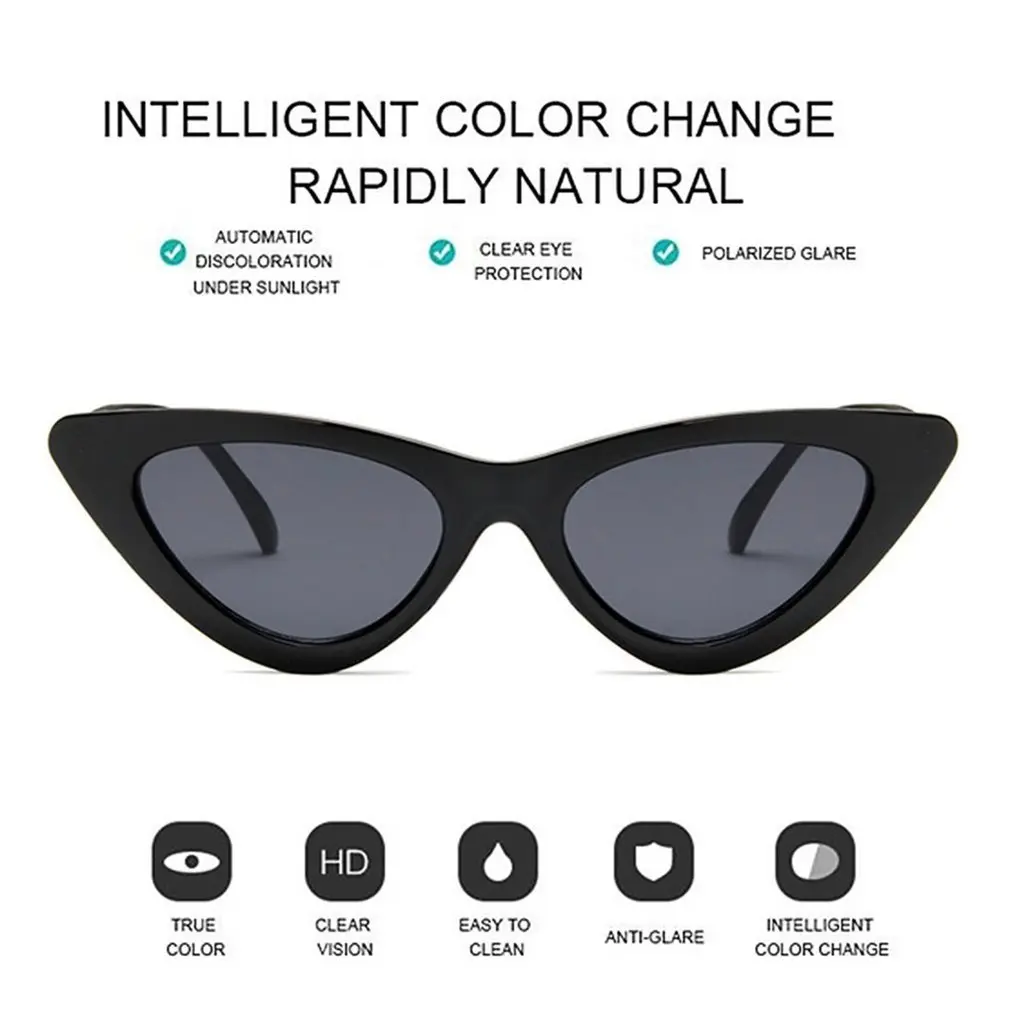 

Retro Triangle Cat Eye Sunglasses European And American Trend Ladies Small Box Sunglasses Sunglasses
