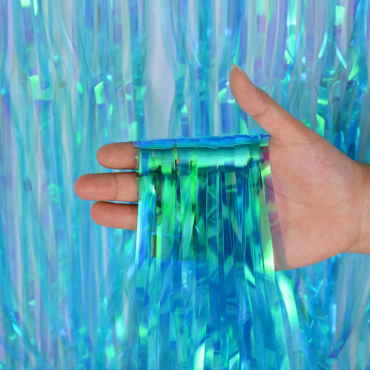 Фон Квадратные Шторы девичник Блестящий мишура бахрома детский душ