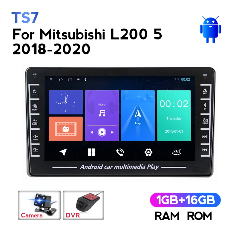 Автомагнитола NaviFly TS7 для Mitsubishi L200 5 2018 2020 мультимедийный видеоплеер навигация