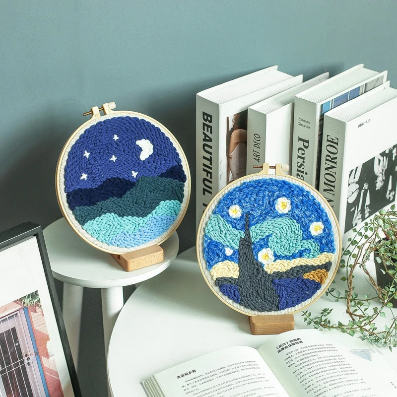 Сделай Сам вязаная ткань ручная вышивка декомпрессионная игрушка (включая иглу)