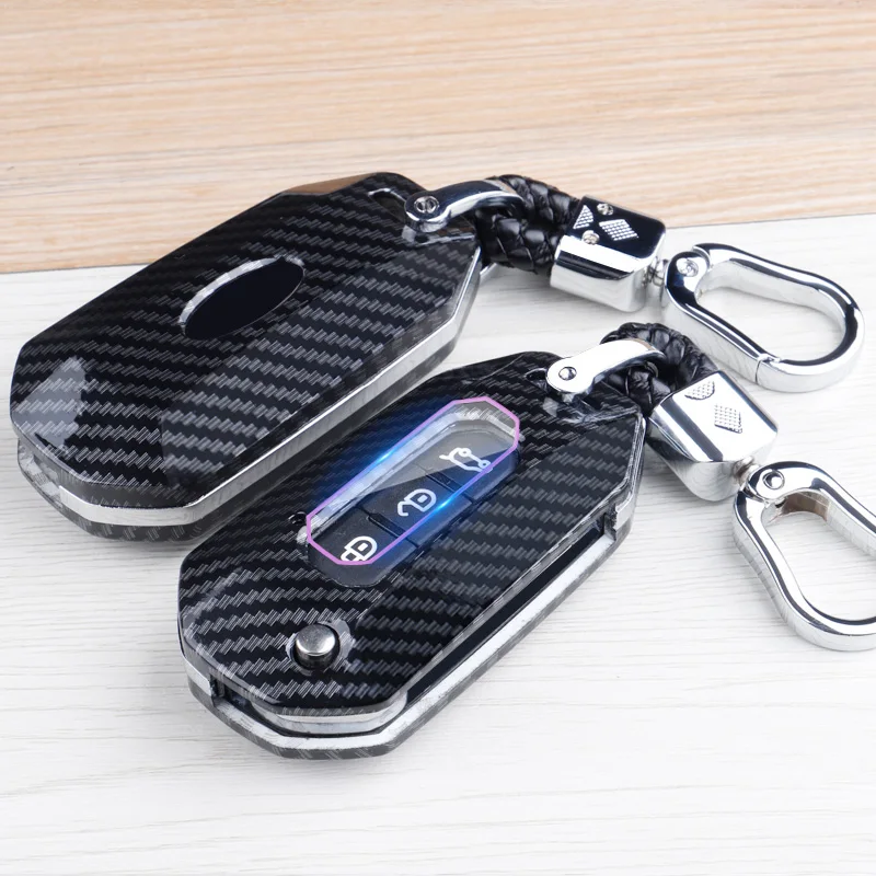 

Carbon Fiber Car Key Case For Ford Ranger C-Max S-Max Focus Galaxy Mondeo Transit Tourneo Custom RS ST Fiesta Auto Styling