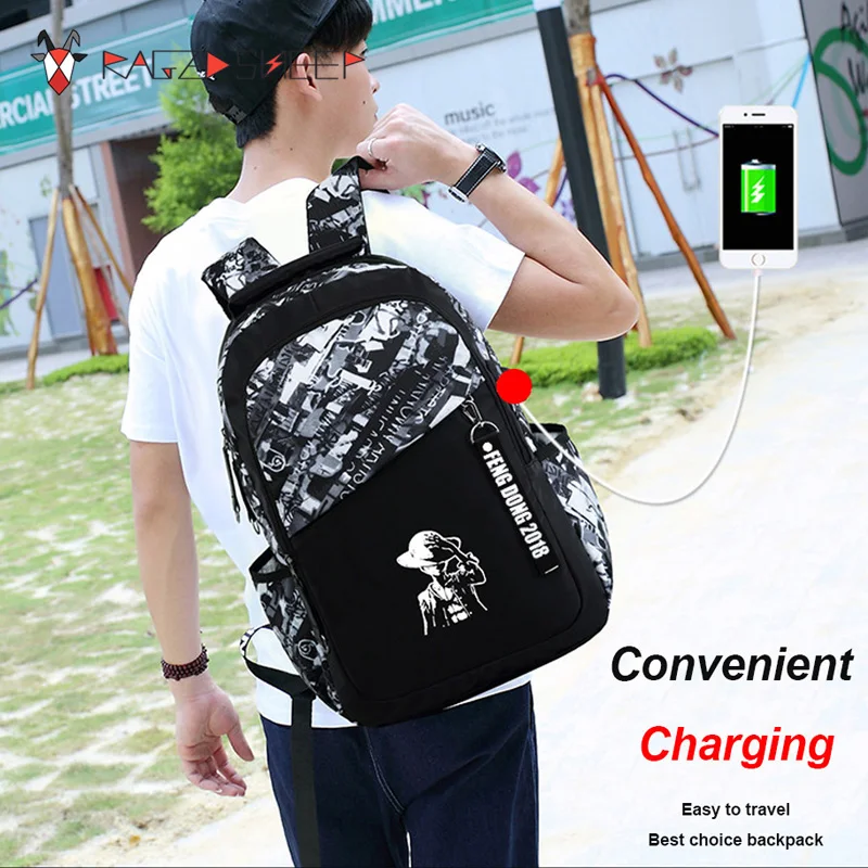 Новинка 2020 мужская сумка водонепроницаемые Оксфордские рюкзаки светящийся USB