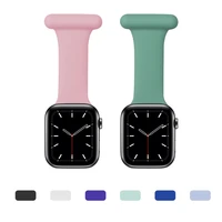 new watch bracelet for apple watch band series 65432 silicone nurse strap brooch wristband strap 38mm40mm42mm44mm