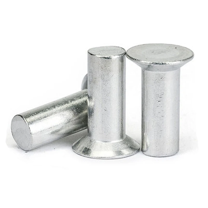 21 шт. M5 алюминиевый потайные заклепки с плоской головкой сплошная заклёпка