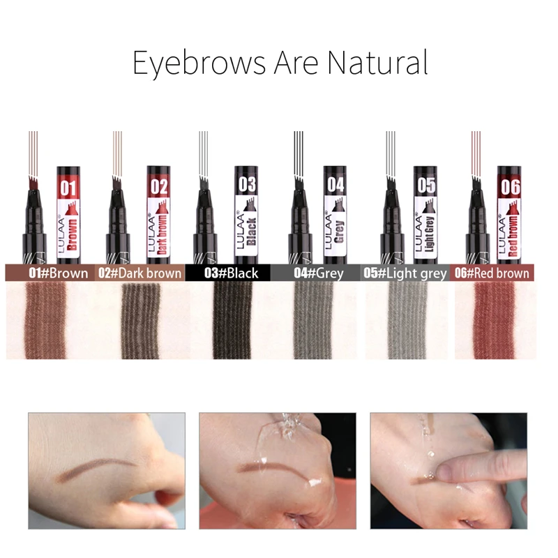 Карандаш Водостойкий Для Бровей карандаш для татуажа бровей тени макияж тонкая