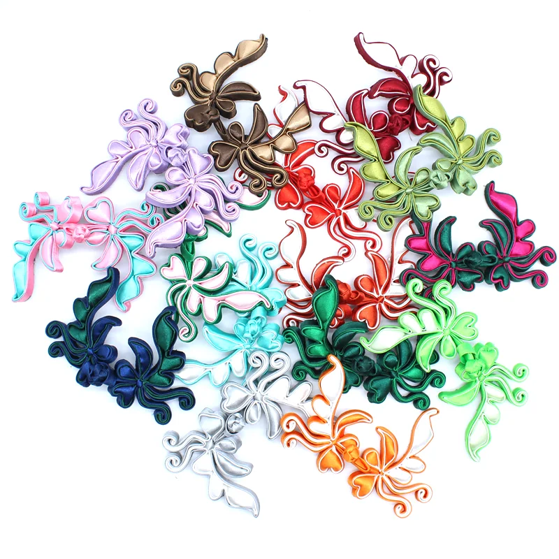 Ципао для костюма Тан 1 пара винтажные пуговицы застежка с китайским узлом в