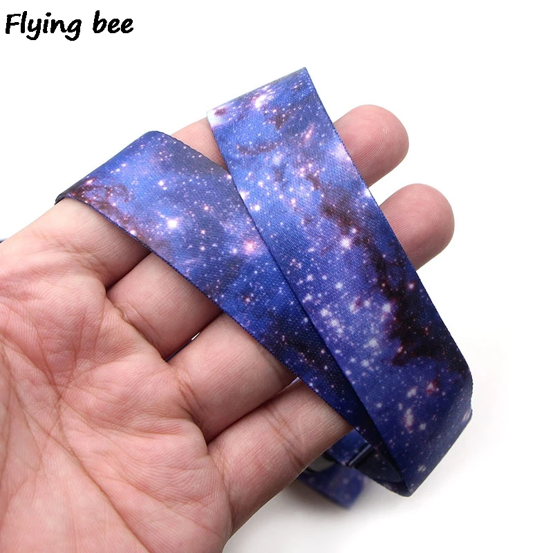Flyingbee звездное небо крутой фиолетовый шнурок для телефона строп ключей ID-карта