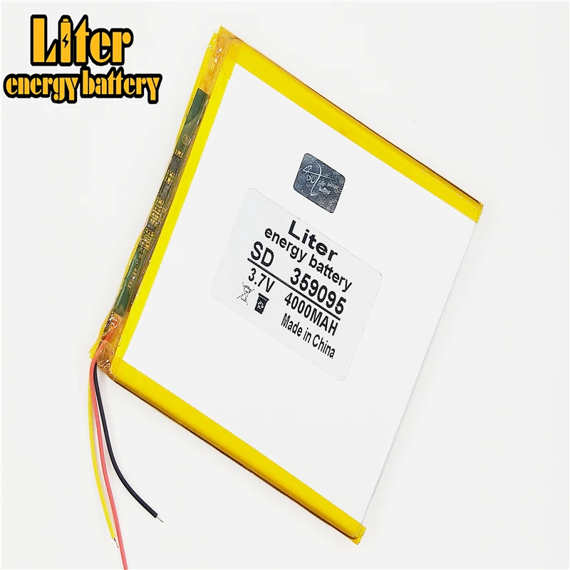 3 line 3.7 V 4000 mah tablet battery gm lithium polymer 359095 Li-ion for MP3 MP4 | Digital Batteries