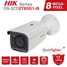 Оригинальная IP-камера Hikvision 8 МП 4K POE, DarkFighter DS-2CD2T85G1-I8 H.265 + наружная камера видеонаблюдения 80 м IR IP67