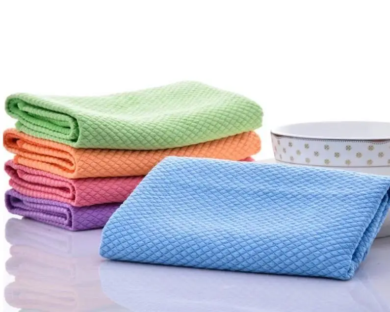

200pcs/lot 30cmx40cm Microfiber Polishing Cleaning Towels Glass Stainless Steel Deep Shine Cloth Window Windshield cloth#31001