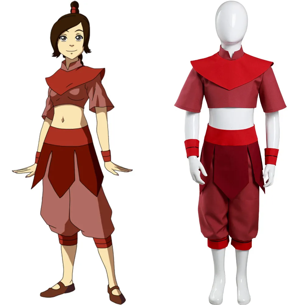 Аватар: Последний пневматический костюм Ty Lee для косплея детские костюмы из топа